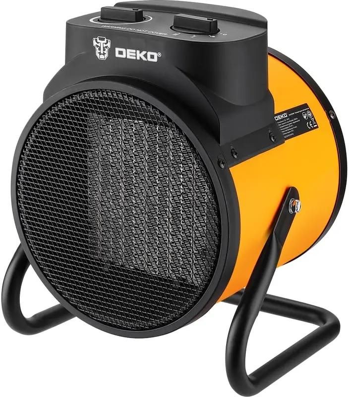 Электрическая тепловая пушка DEKO DKIH3300W,  3.3кВт, оранжевый [082-1011]